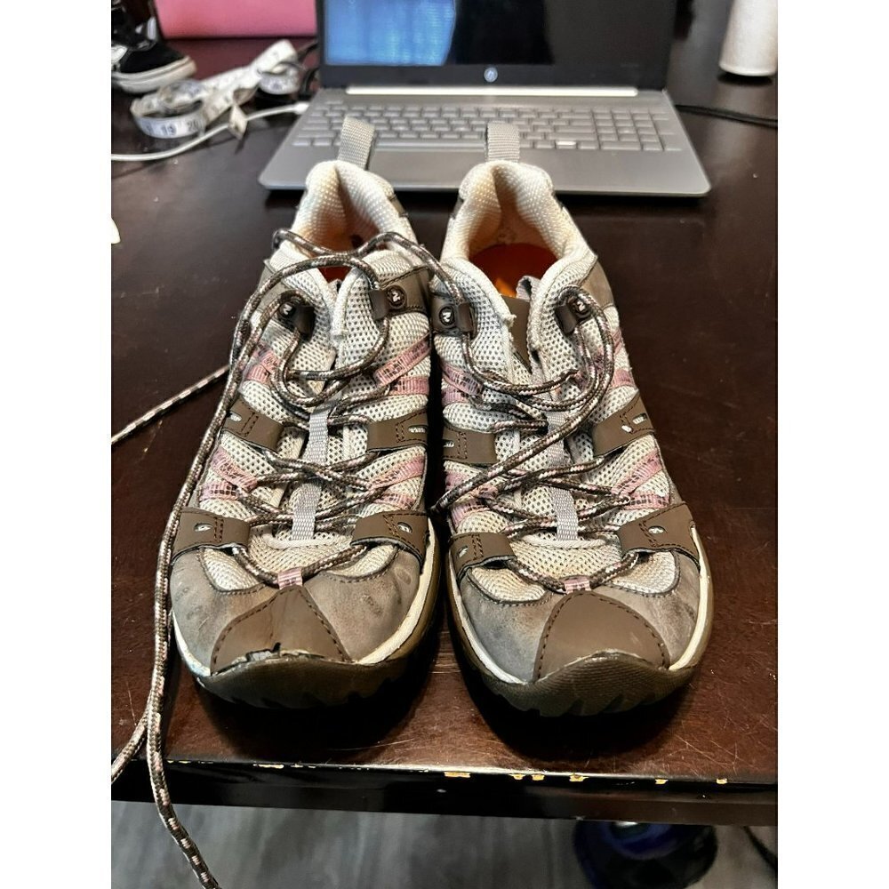 Women's Merrell Footwear Pink & Brown Shoes Size 8.5 [GOOD] - Picture 3 of 5